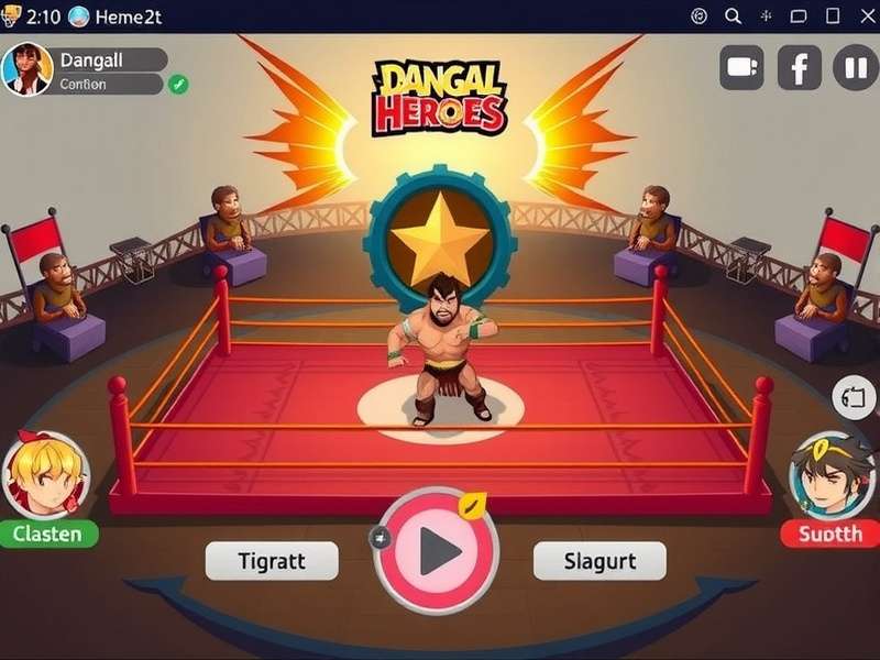 Dangal Heroes tournament screen with multiple players